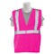 Erb Safety Safety Vest, Break-Away, Tricot, Non ANSI, S725, Hi-Viz Pink, 3XL 62232